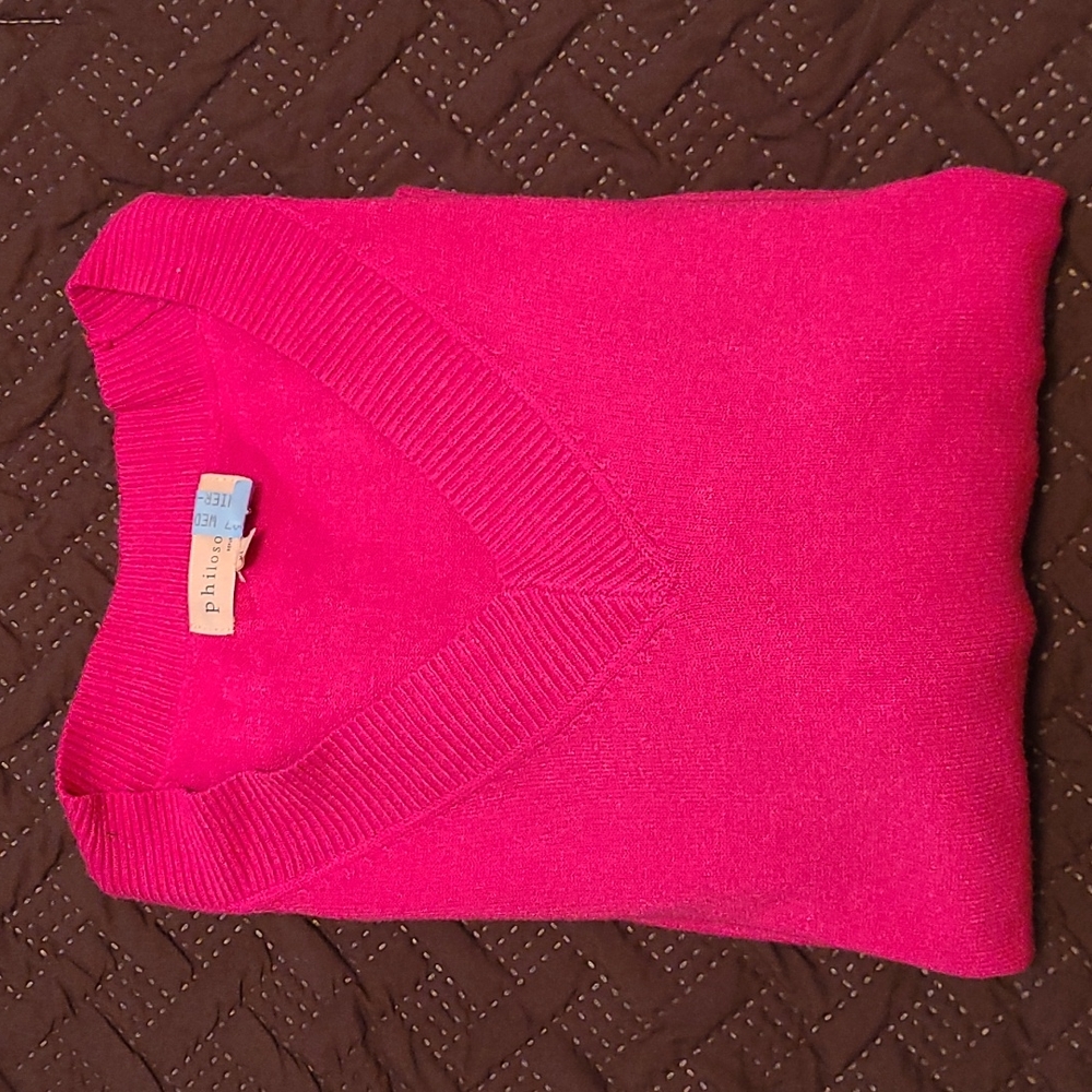 Hot Pink Philosophy Sweater